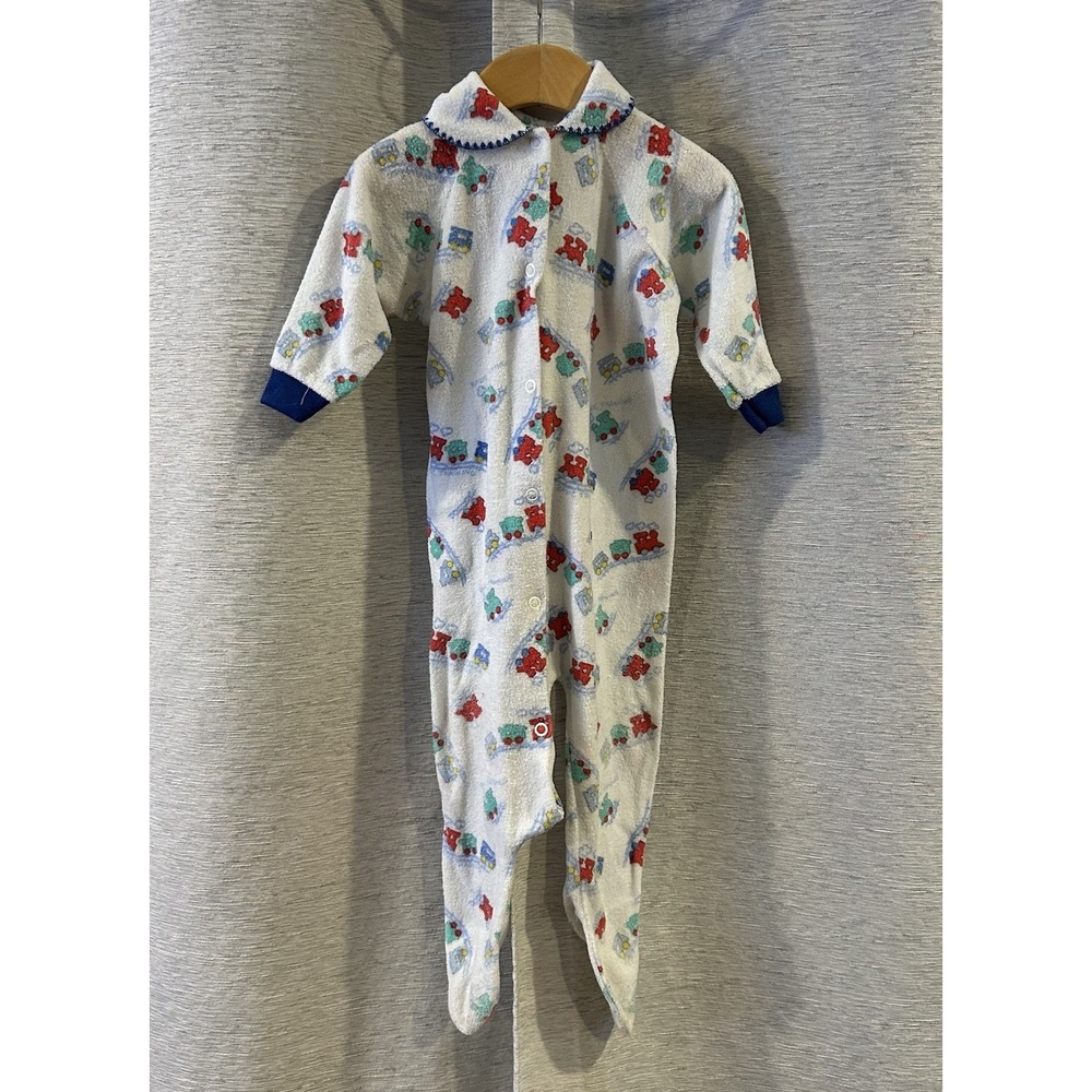 Vintage Playskool One Piece‎ Outfit Size 6–12 Months Trains
